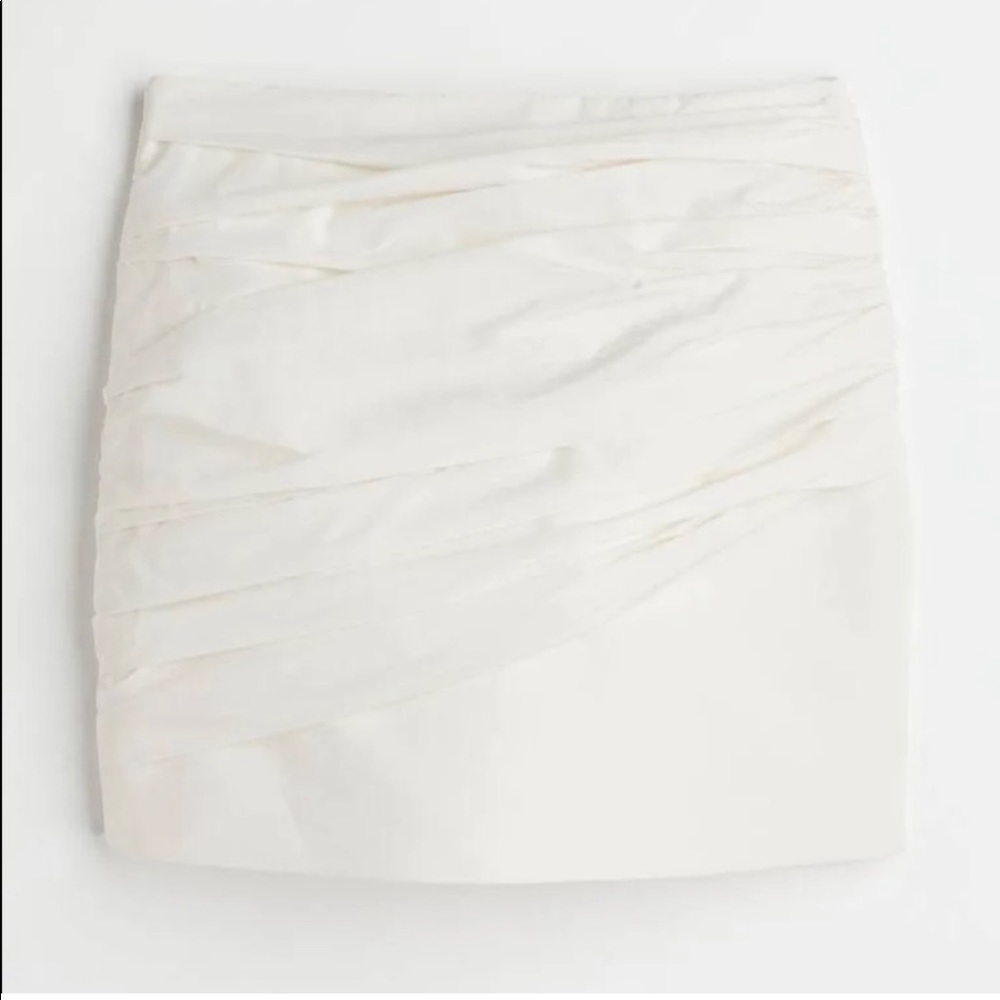 NWT H&M Innovation Circular Design Story Draped Mini Skirt